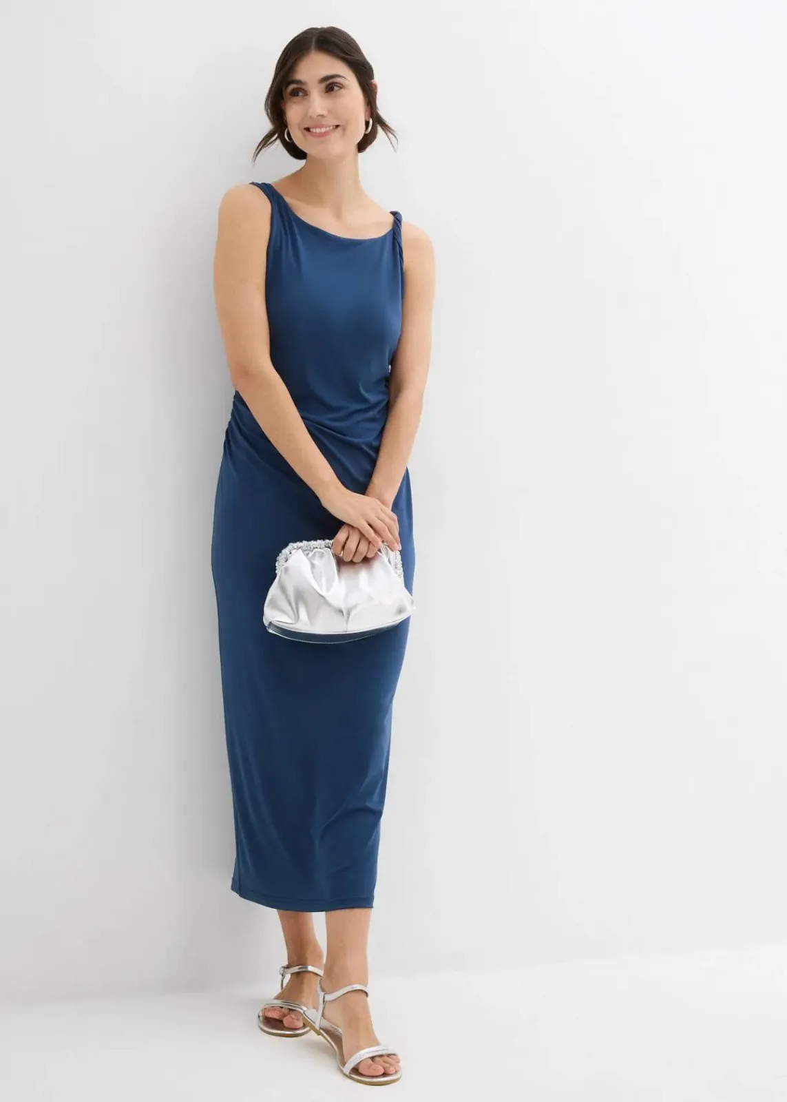 bonprix Bekleidung·Blazer|Umstandsmode^2-in-1 Umstands- und Stillkleid mit seitlichen Reißverschlüssen tiefblau