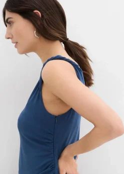 bonprix Bekleidung·Blazer|Umstandsmode^2-in-1 Umstands- und Stillkleid mit seitlichen Reißverschlüssen tiefblau