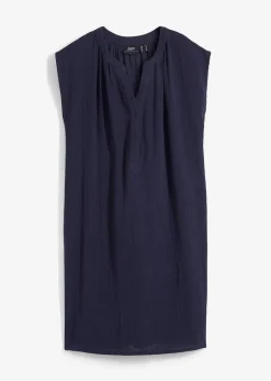bonprix Bekleidung·Blazer|Umstandsmode^2-in-1 Umstands- und Stillkleid aus Baumwollmusselin dunkelblau