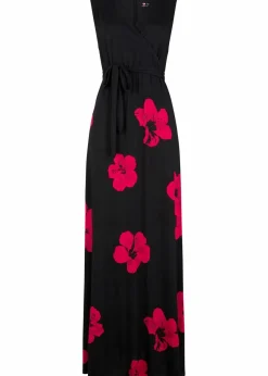 bonprix Umstandsmode|Nachhaltigere Materialien^2-in-1 Umstands- und Stillkleid aus Viskose-Jersey schwarz/magenta