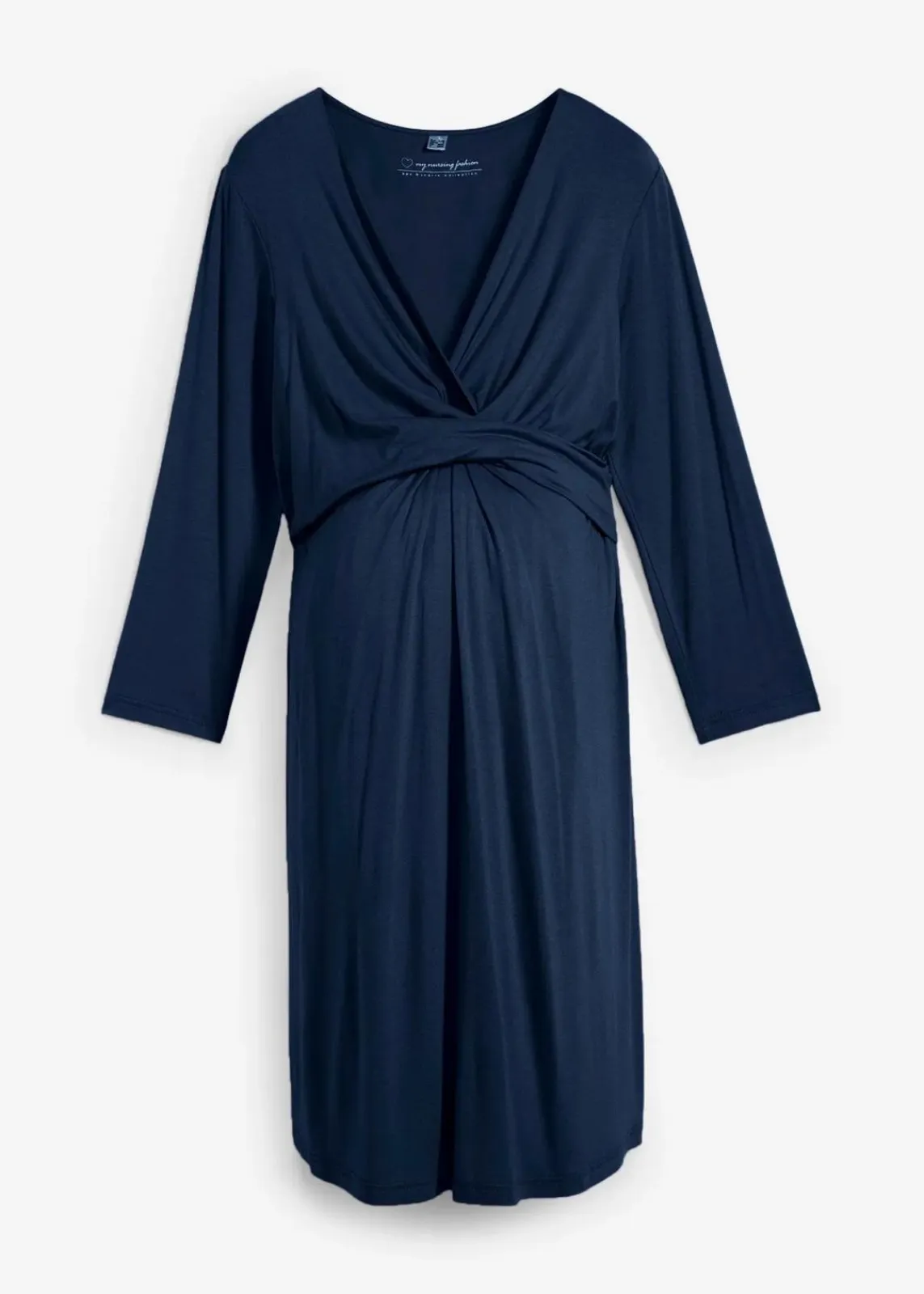 bonprix Nachhaltigere Materialien|Umstandsmode^2-in-1 Umstands- und Stillkleid aus Viskose-Stretch dunkelblau