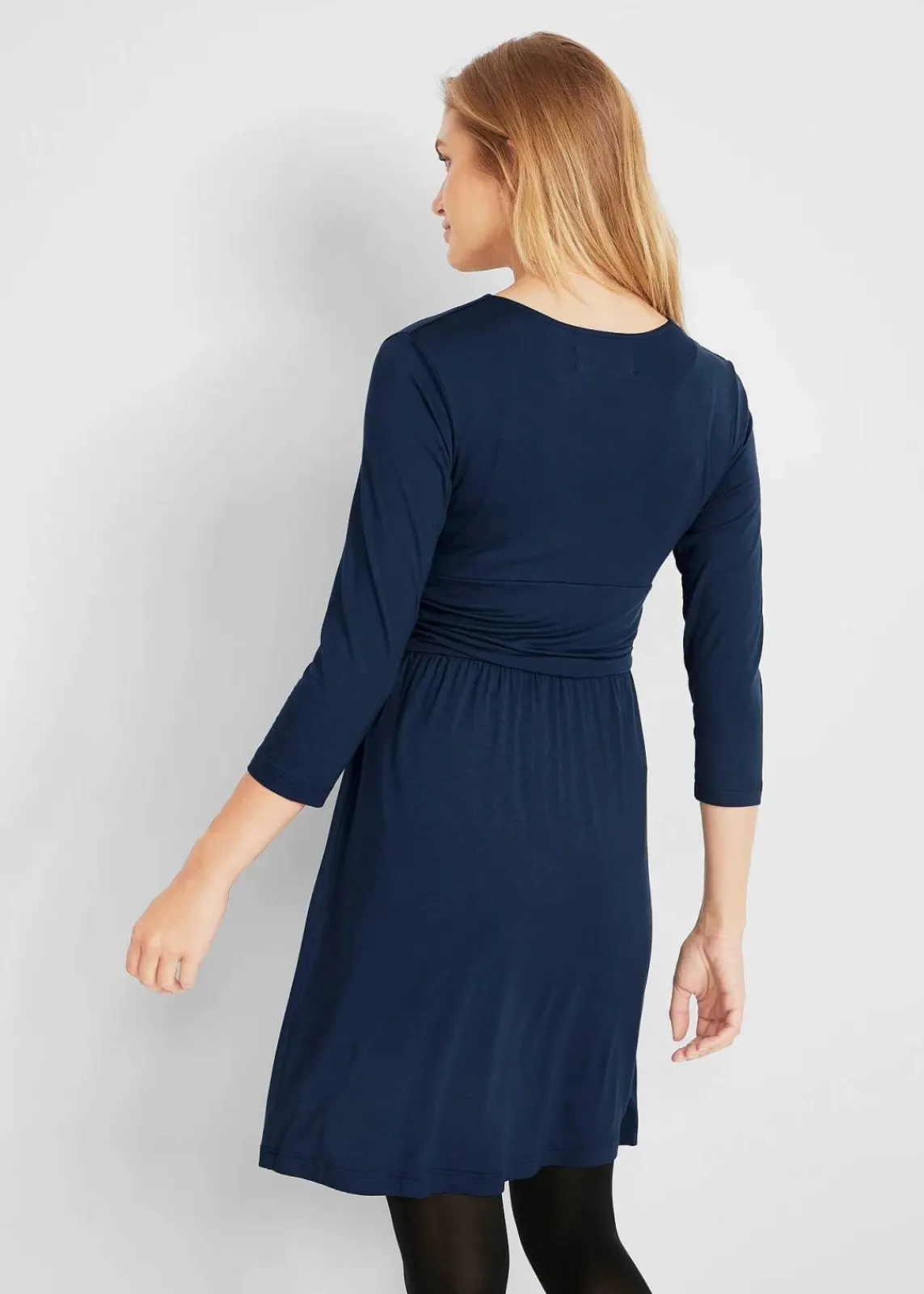 bonprix Nachhaltigere Materialien|Umstandsmode^2-in-1 Umstands- und Stillkleid aus Viskose-Stretch dunkelblau