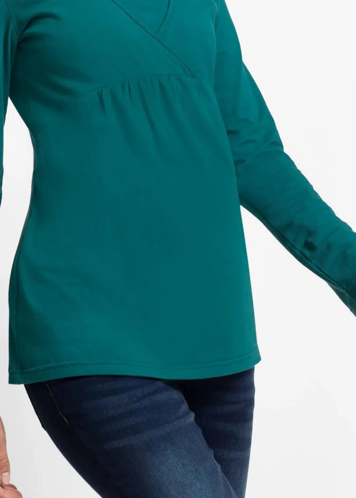 bonprix Bekleidung·Blazer|Umstandsmode^2-in-1 Umstands- und Stillshirt petrol