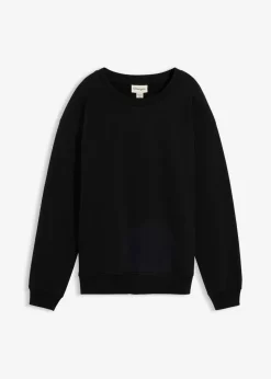 bonprix Bekleidung·Blazer|Umstandsmode^2-in-1 Umstands- und Still-Sweatshirt aus reiner Bio-Baumwolle schwarz