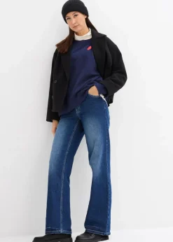 bonprix Bekleidung·Blazer|Nachhaltigere Materialien^2-in-1 Umstands- und Still-Sweatshirt aus Bio-Baumwolle dunkelblau