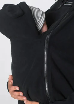 bonprix Bekleidung·Blazer|Umstandsmode^2-in-1 Umstands- und Tragejacke aus Fleece schwarz