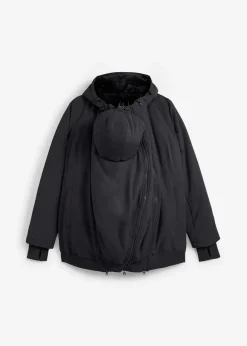 bonprix Bekleidung·Blazer|Umstandsmode^3-in-1 Umstands- und Tragejacke mit zwei Einsätzen schwarz