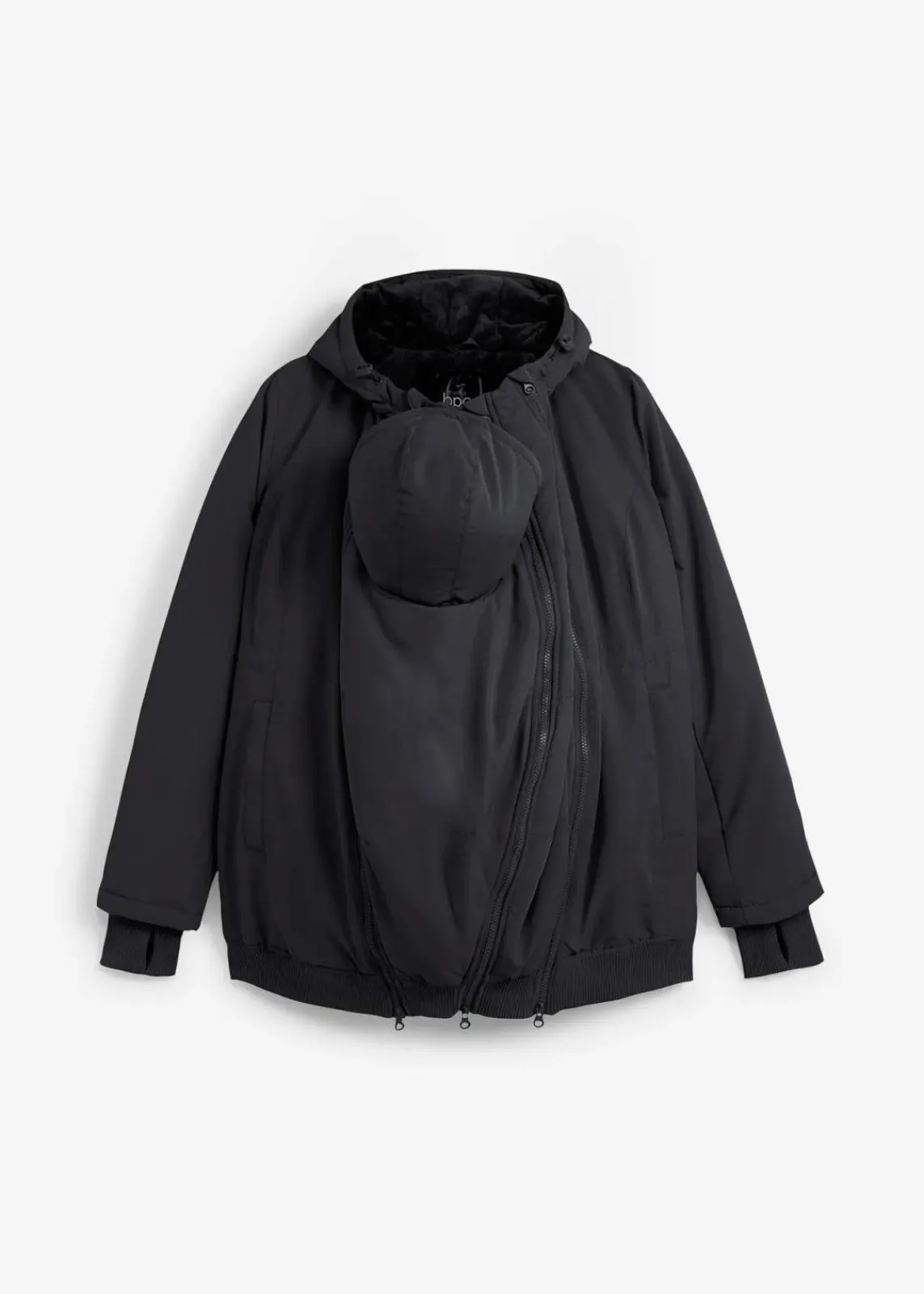 bonprix Bekleidung·Blazer|Umstandsmode^3-in-1 Umstands- und Tragejacke mit zwei Einsätzen schwarz