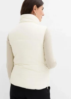 bonprix Bekleidung·Blazer|Umstandsmode^4-in-1 Umstands- und Trageweste zum Wenden beige/wollweiß