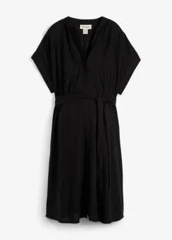bonprix Umstandsmode^2-in-1 Umstands-Blusenkleid für die Schwangerschaft und danach schwarz