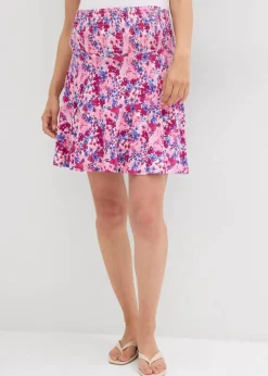 bonprix Bekleidung·Blazer|Umstandsmode^2-in-1 Umstandshosenrock aus Jersey fuchsiapink geblümt