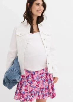 bonprix Bekleidung·Blazer|Umstandsmode^2-in-1 Umstandshosenrock aus Jersey fuchsiapink geblümt