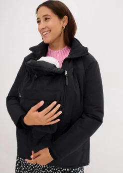 bonprix Bekleidung·Blazer|Umstandsmode^3-in-1 Umstandsjacke mit Trageeinsatz schwarz