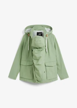 bonprix Bekleidung·Blazer|Umstandsmode^3-in-1 Umstandsjacke mit Trageeinsatz moosgrün/weiß