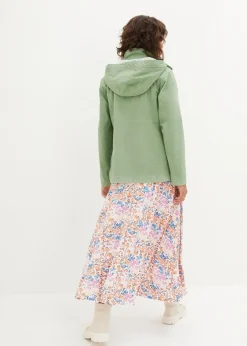 bonprix Bekleidung·Blazer|Umstandsmode^3-in-1 Umstandsjacke mit Trageeinsatz moosgrün/weiß