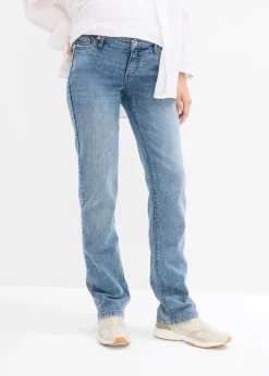 bonprix Bekleidung·Blazer|Nachhaltigere Materialien^2-in-1 Umstandsjeans für die Schwangerschaft und danach, Straight blau denim