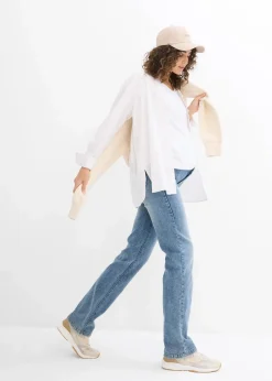 bonprix Bekleidung·Blazer|Nachhaltigere Materialien^2-in-1 Umstandsjeans für die Schwangerschaft und danach, Straight blau denim