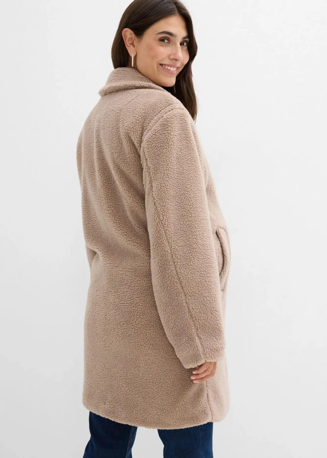 bonprix Bekleidung·Blazer|Umstandsmode^2-in-1 Umstandsmantel mit Trageeinsatz taupe