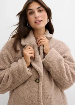 bonprix Bekleidung·Blazer|Umstandsmode^2-in-1 Umstandsmantel mit Trageeinsatz taupe
