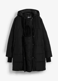 bonprix Bekleidung·Blazer|Umstandsmode^3-in-1 Umstandsmantel mit Trageeinsatz schwarz
