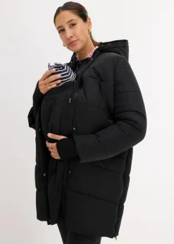 bonprix Bekleidung·Blazer|Umstandsmode^3-in-1 Umstandsmantel mit Trageeinsatz schwarz