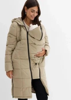 bonprix Bekleidung·Blazer|Nachhaltigere Materialien^3-in-1 Umstandssteppmantel und Tragemantel mit recyceltem Polyester new khaki