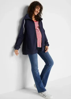 bonprix Bekleidung·Blazer|Umstandsmode^3-in-1 Umstands-Sweatjacke und Tragejacke dunkelblau