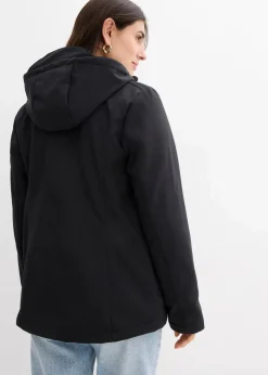 bonprix Bekleidung·Blazer|Umstandsmode^6-in-1 Umstands-Tragejacke mit herausnehmbarer Fleecejacke schwarz/wollweiß