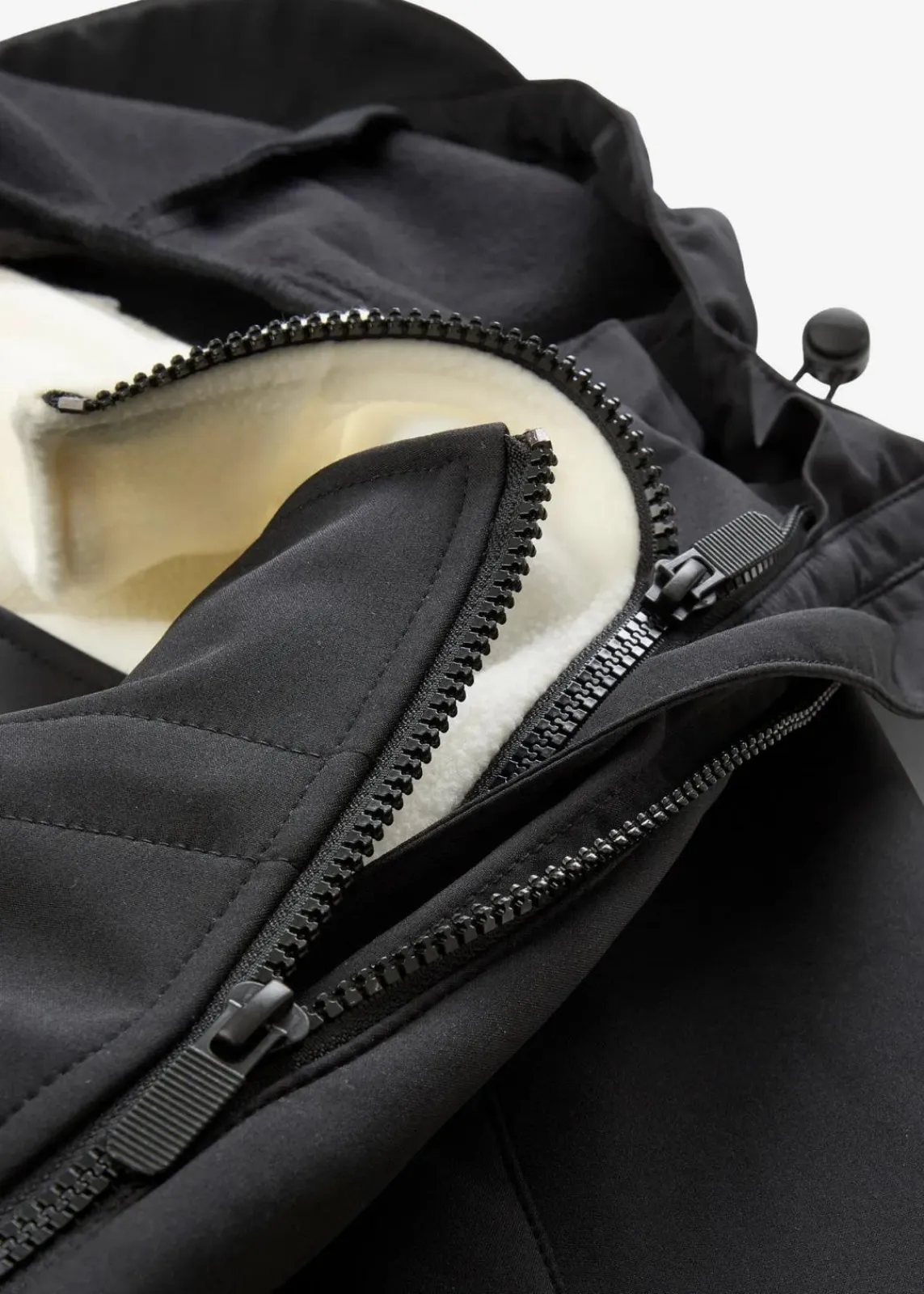 bonprix Bekleidung·Blazer|Umstandsmode^6-in-1 Umstands-Tragejacke mit herausnehmbarer Fleecejacke schwarz/wollweiß