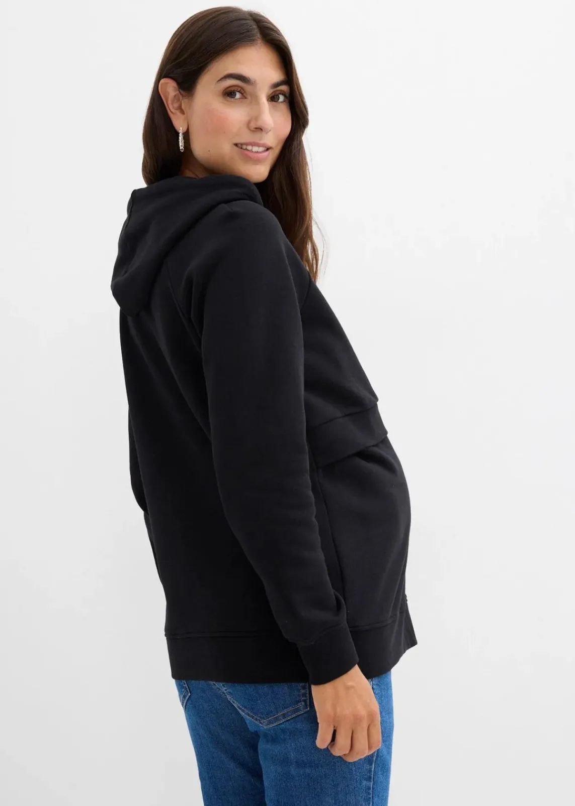 bonprix Bekleidung·Blazer|Umstandsmode^2-in-1 Umstands-und Stillsweatshirt aus Bio-Baumwolle dunkelblau