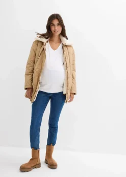 bonprix Bekleidung·Blazer|Umstandsmode^6-in-1 Umstands-und Tragejacke mit herausnehmbarer Weste mattcamel