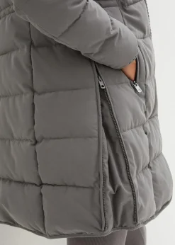 bonprix Umstandsmode|Bekleidung·Blazer^3-in-1 warm wattierte Umstands- und Tragejacke rauchgrau
