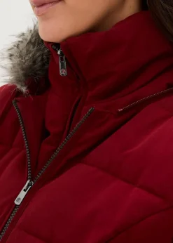 bonprix Umstandsmode|Bekleidung·Blazer^3-in-1 warm wattierte Umstands- und Tragejacke kastanienrot