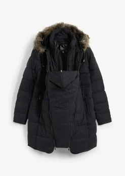 bonprix Bekleidung·Blazer|Umstandsmode^3-in-1 warm wattierte Umstands- und Tragejacke schwarz