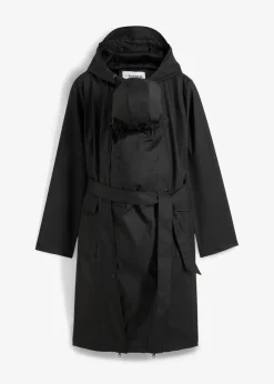 bonprix Bekleidung·Blazer|Umstandsmode^3-in-1 wind- und wasserdichter Umstands- und Tragemantel mit zwei Einsätzen schwarz