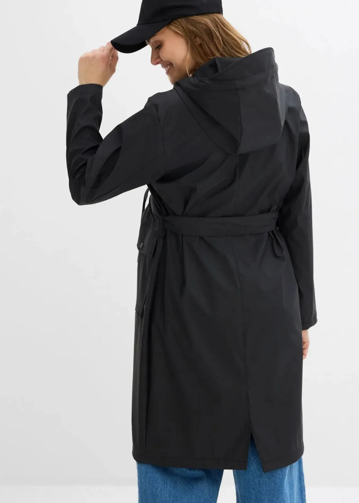bonprix Bekleidung·Blazer|Umstandsmode^3-in-1 wind- und wasserdichter Umstands- und Tragemantel mit zwei Einsätzen schwarz