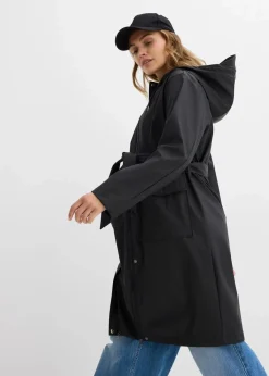 bonprix Bekleidung·Blazer|Umstandsmode^3-in-1 wind- und wasserdichter Umstands- und Tragemantel mit zwei Einsätzen schwarz