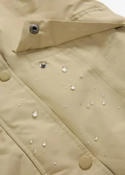 bonprix Umstandsmode|Nachhaltigere Materialien^3-in-1 wind-und wasserdichter Umstandsmantel mit Trageeinsatz rauchkhaki