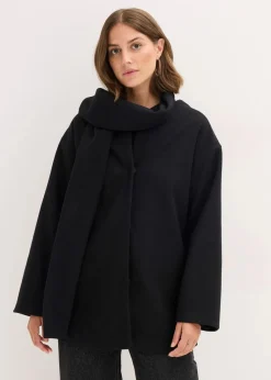 bonprix Bekleidung·Hosen|Nachhaltigere Materialien^Jacke schwarz
