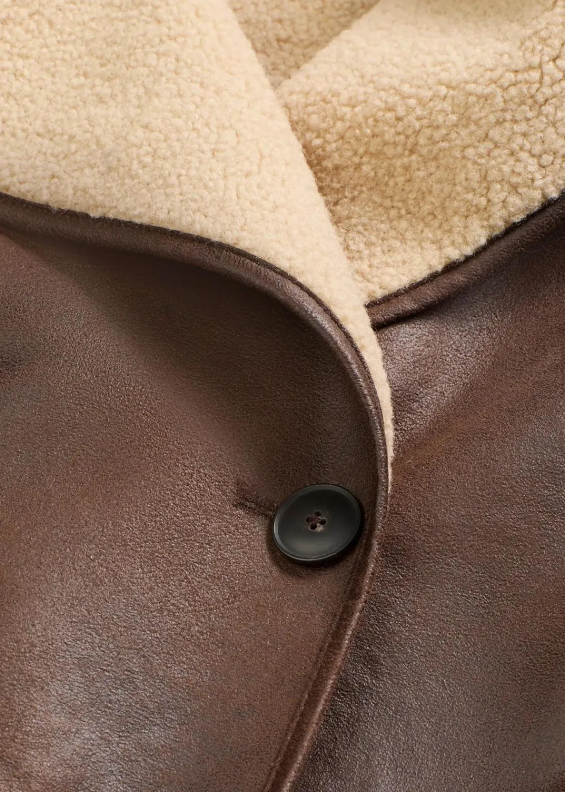 bonprix Bekleidung·Hosen|Jacken & Mäntel^Jacke aus Lammfellimitat braun