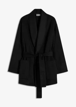 bonprix Bekleidung·Hosen|Jacken & Mäntel^Jacke in Wolloptik schwarz