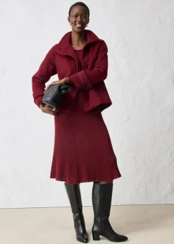 bonprix Bekleidung·Hosen|Jacken & Mäntel^Jacke mit weichem Wollanteil ahornrot