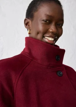 bonprix Bekleidung·Hosen|Jacken & Mäntel^Jacke mit weichem Wollanteil ahornrot
