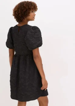 bonprix Kleider^Jacquard Kleid schwarz