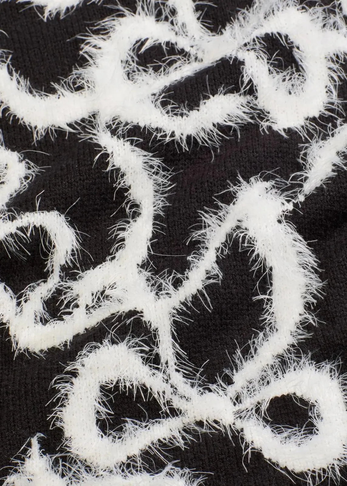 bonprix Bekleidung·Umstandsmode|Bekleidung·Jeans^Jacquard-Pullover aus softem Viskose-Mix schwarz/wollweiß schleifen