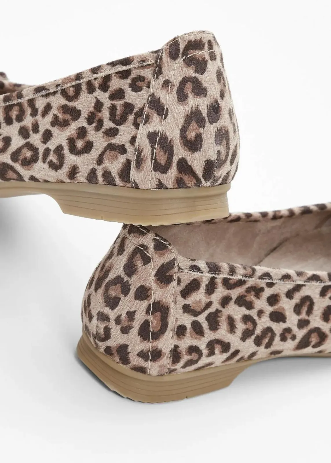 Jana High Heels|Komfortschuhe^Komfort-Ballerinas in bequemer Weite beige leo bedruckt