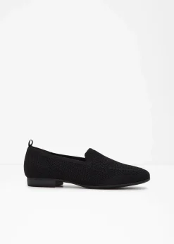 Jana Slipper & Halbschuhe|High Heels^Komfort-Loafer in bequemer Weite schwarz