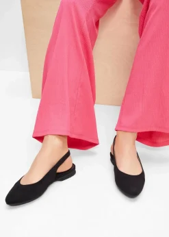 Jana High Heels|Komfortschuhe^Komfort-Sling-Ballerinas in bequemer Weite schwarz