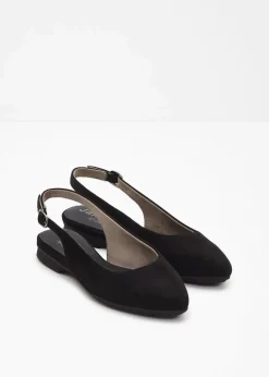 Jana High Heels|Komfortschuhe^Komfort-Sling-Ballerinas in bequemer Weite schwarz