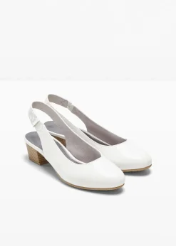 Jana Schuhe & Accessoires In Spezialgrößen·Weite Schuhe|Pumps^Komfort-Slingpumps in bequemer Weite weiß
